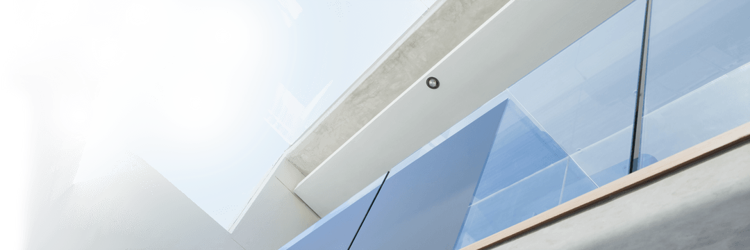 Low Angle of Modern Building with Transparent Glass in Southlight