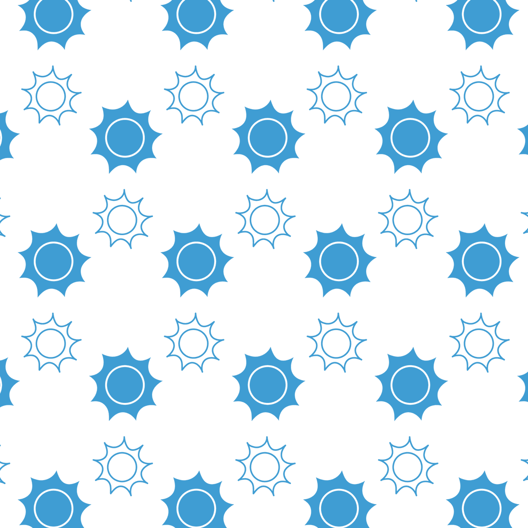 Blue Gear Pattern on Transparent Background for Innovative Design