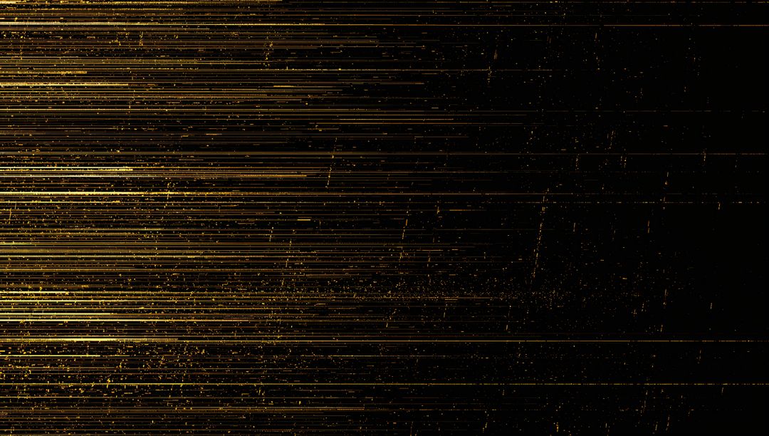 Golden Light Streaks Abstract Background with Horizontal Glowing Lines and Dust Particles