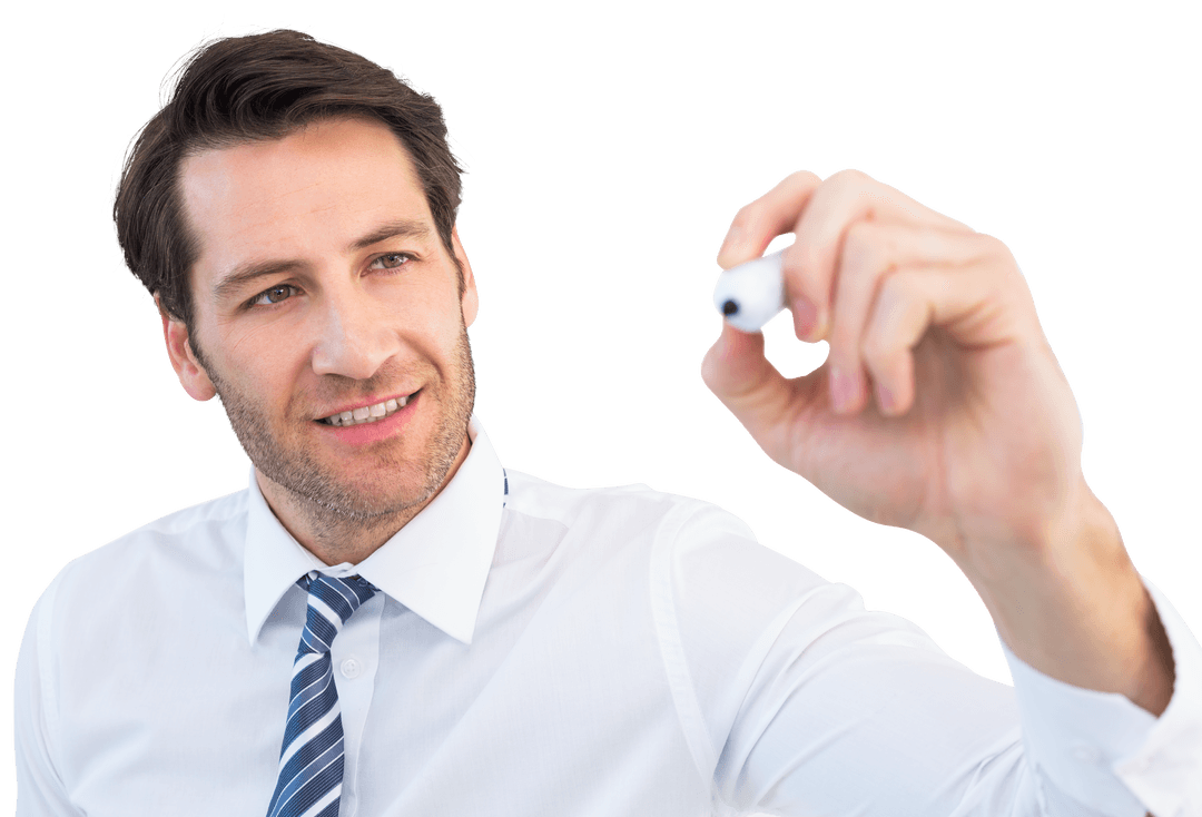 Business Professional Writing with Transparent Background