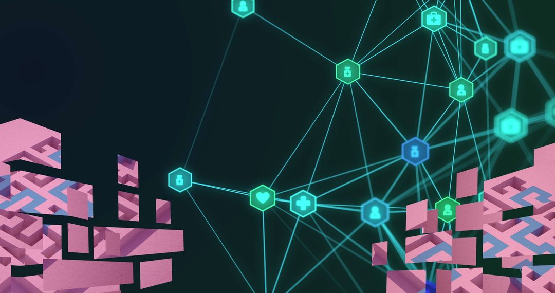 Digital Network with Secure Connections and Abstract Design