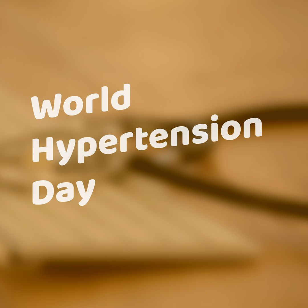 World Hypertension Day Concept with Stethoscope and Text