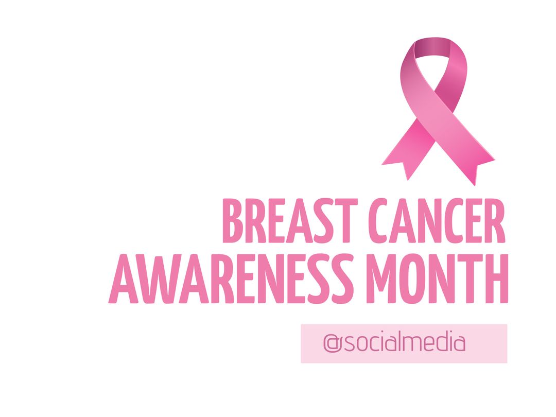 Breast Cancer Awareness Month Pink Ribbon Social Media Post - Download Free Stock Templates Pikwizard.com