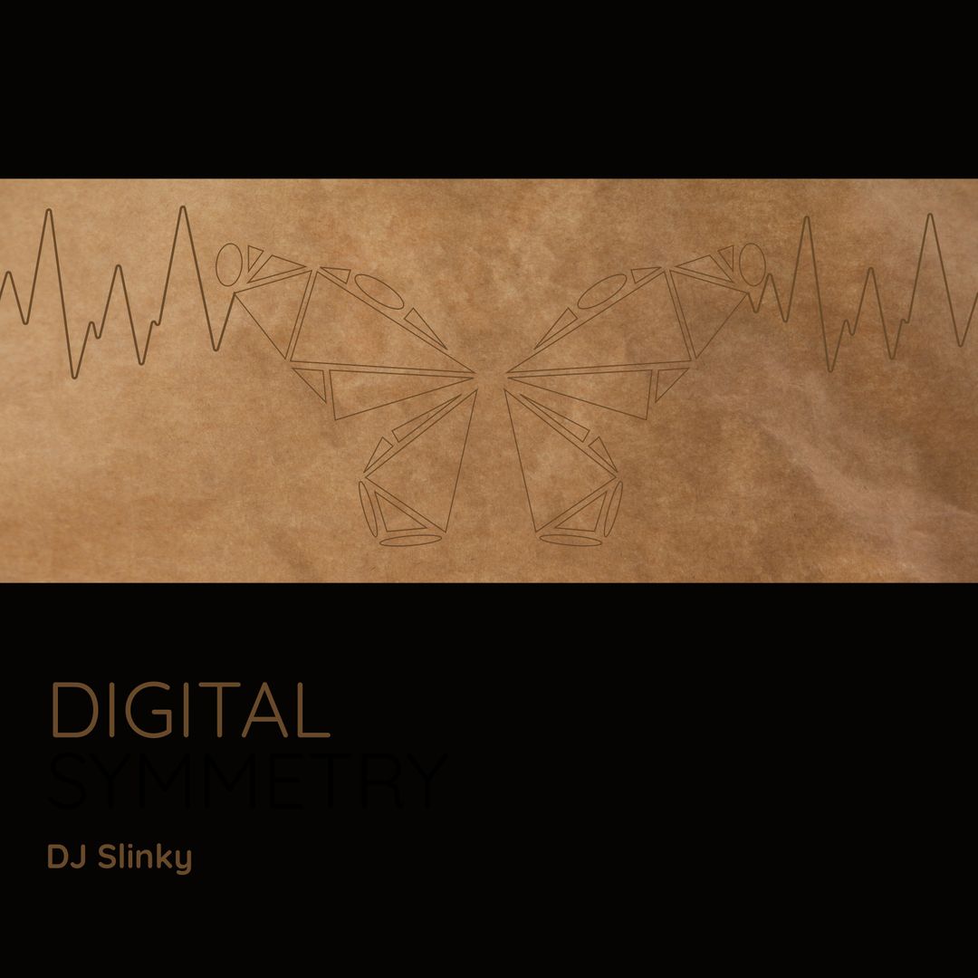 Geometric Butterfly DJ Business Card Design