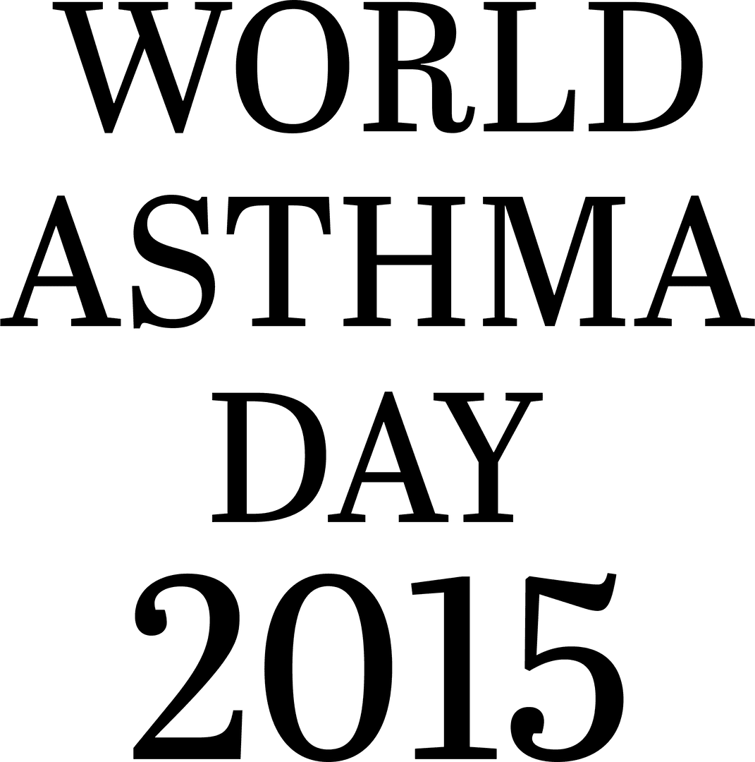 World Asthma Day 2015 Illustration Transparent Background
