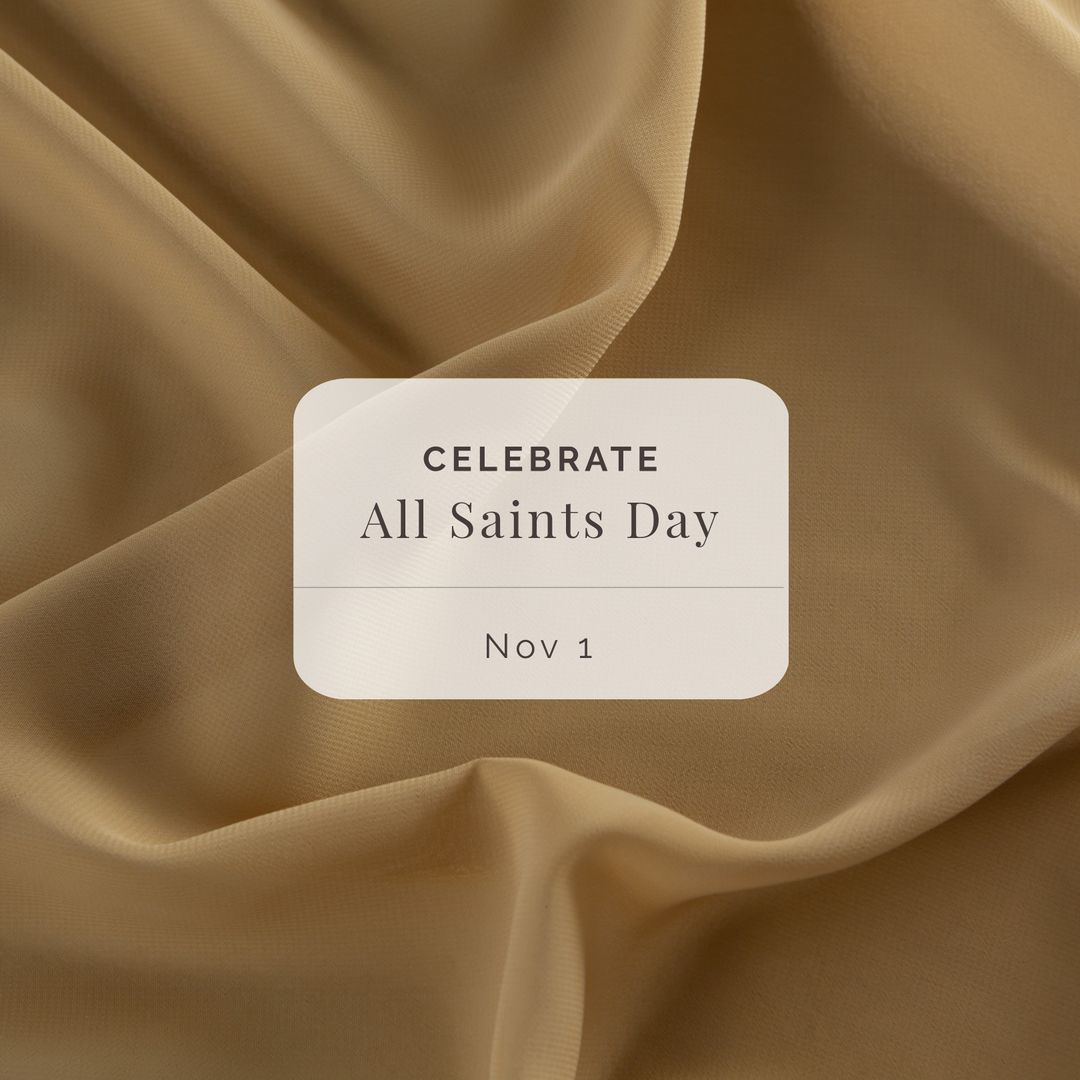 Celebrate All Saints Day with Elegant Beige Background