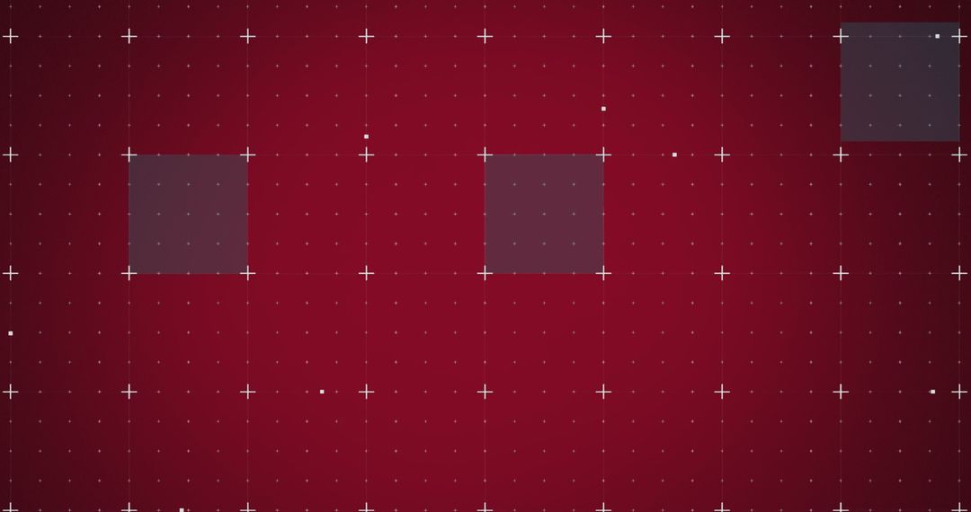 Futuristic Digital Interface on Red Grid