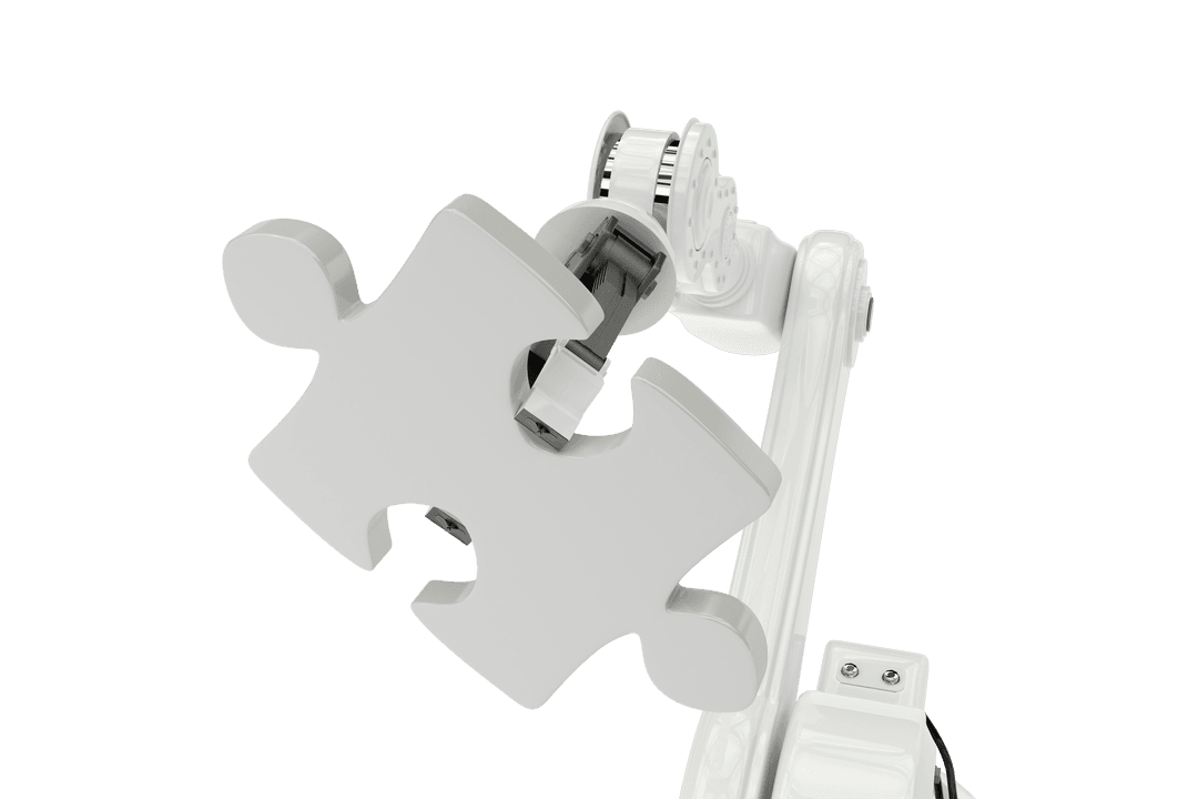 Robotic Arm Holding Puzzle Piece Transparent Background