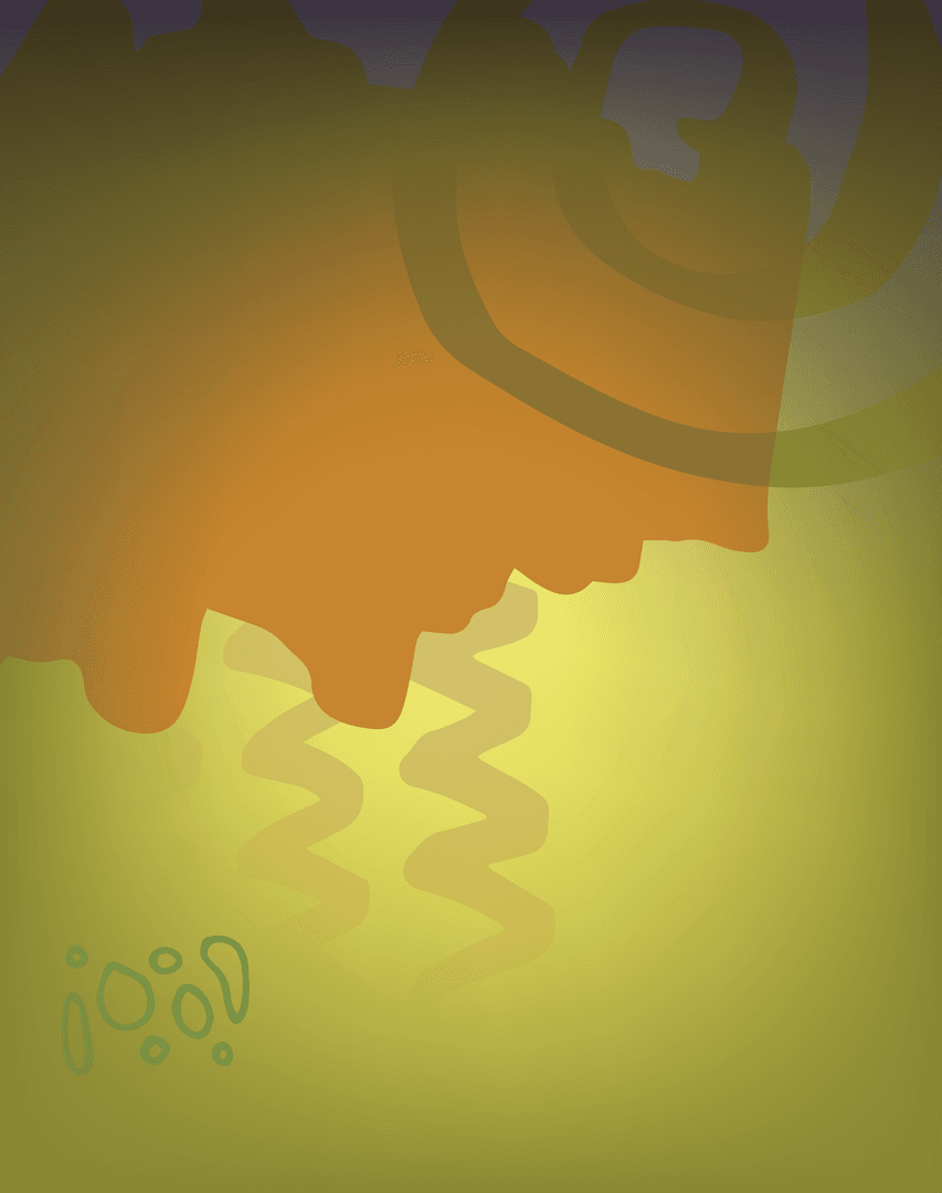 Abstract Shapes Card Design on Transparent Background