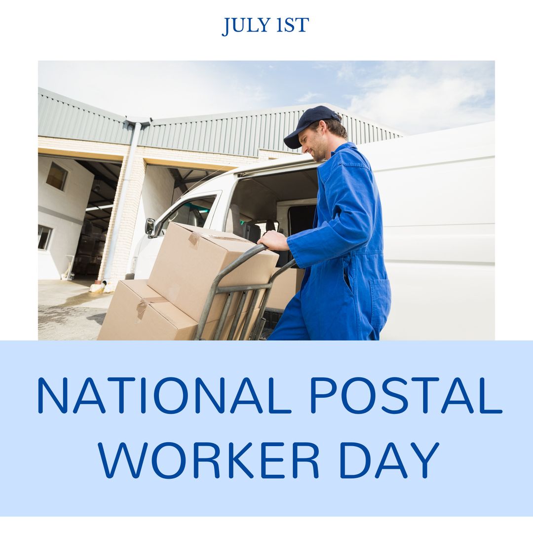 National Postal Worker Day Celebration with Delivery Man - Download Free Stock Templates Pikwizard.com