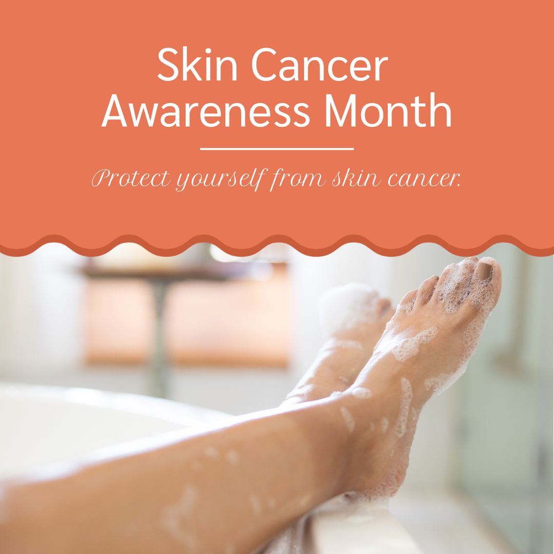 Skin Cancer Awareness Month Soap and Relaxation Concept