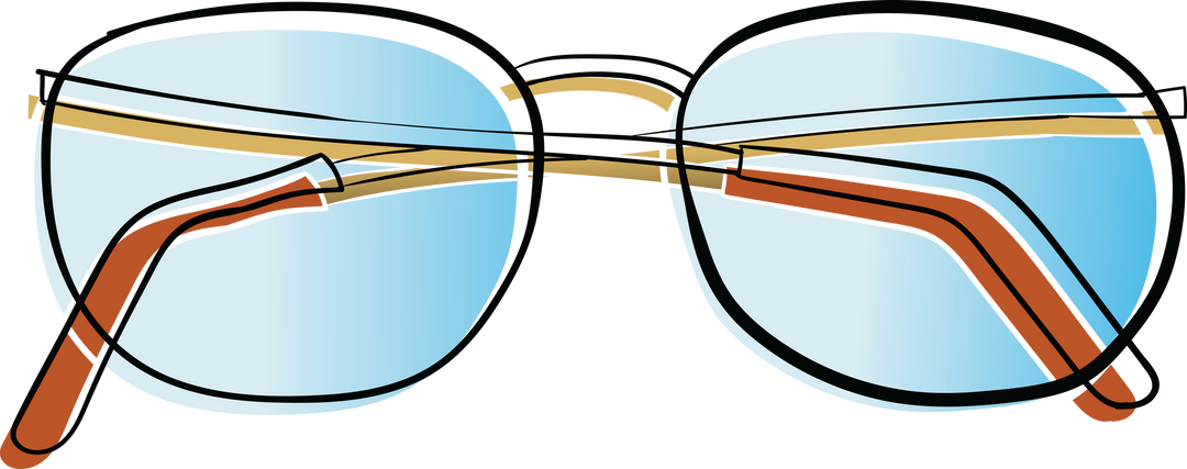 Transparent Illustration of Close-up Reading Glasses on White Background - Download Free Stock Images Pikwizard.com