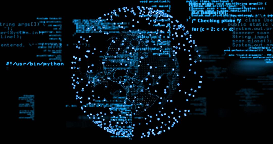 Digital Earth Hologram with Abstract Data Overlays