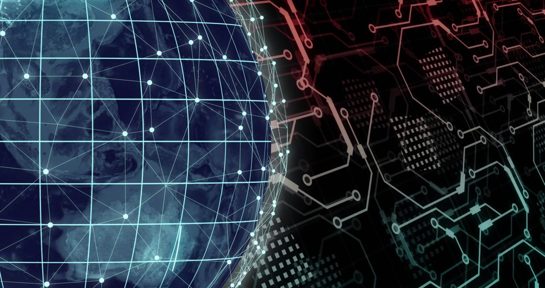 Rotating Global Network with Digital Connectivity