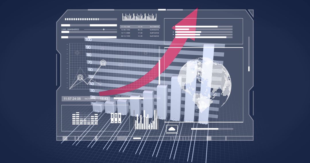 Global Business Growth with Digital Analytics Interface