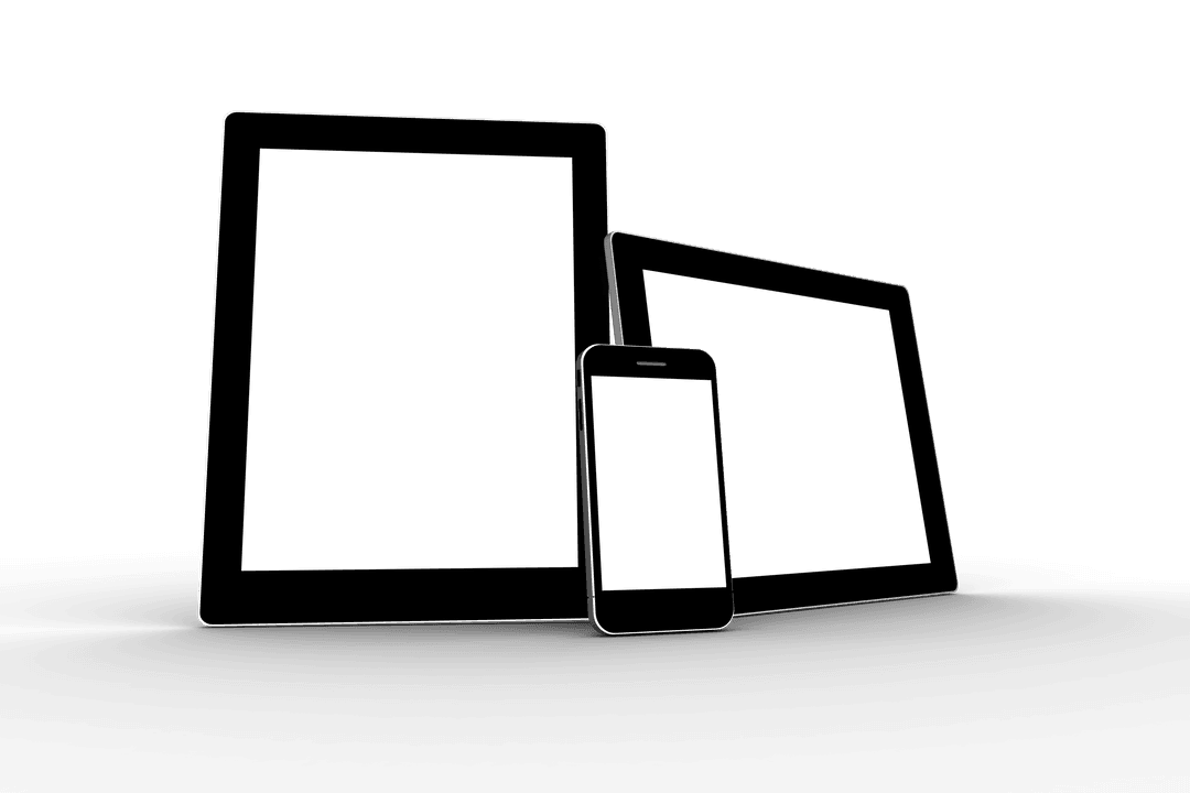 Transparent Technology Mockup Set with Smartphone and Tablets