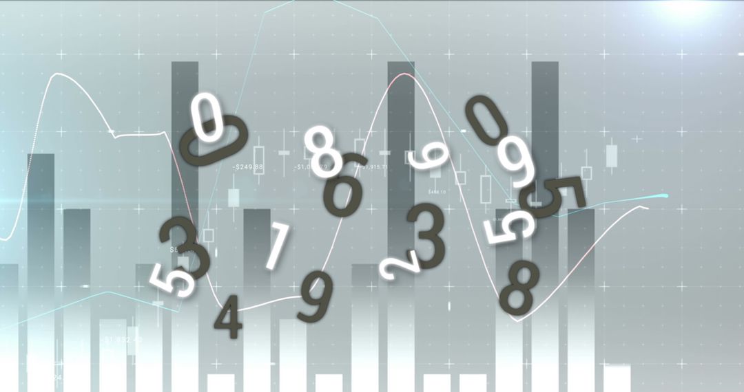 Dynamic Financial Data Visualization with Moving Numbers