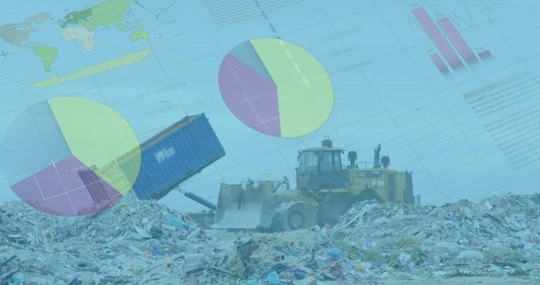 Global Financial Analytics and Landfill Waste Management Visual