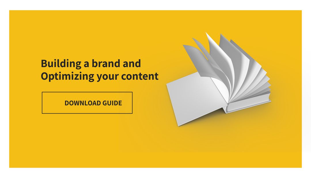 Content Marketing and Branding Concepts with Open Book Graphic