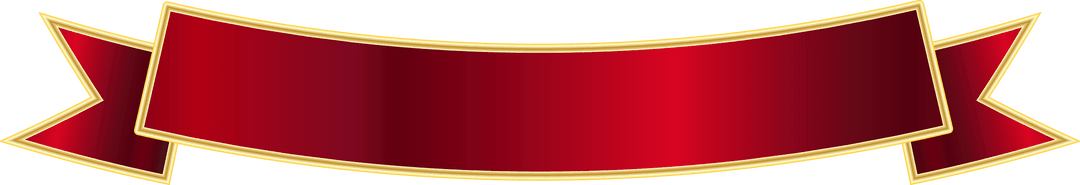 Elegant Red Ribbon with Transparent Background for Versatile Use