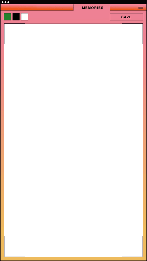 Flat Memory User Interface with Transparent Elements and Save Button - Download Free Stock Images Pikwizard.com