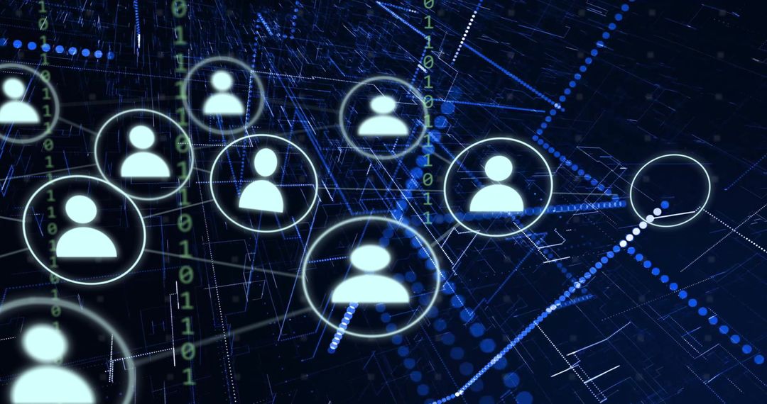 Digital Connections: Global Network and Data Processing Concept