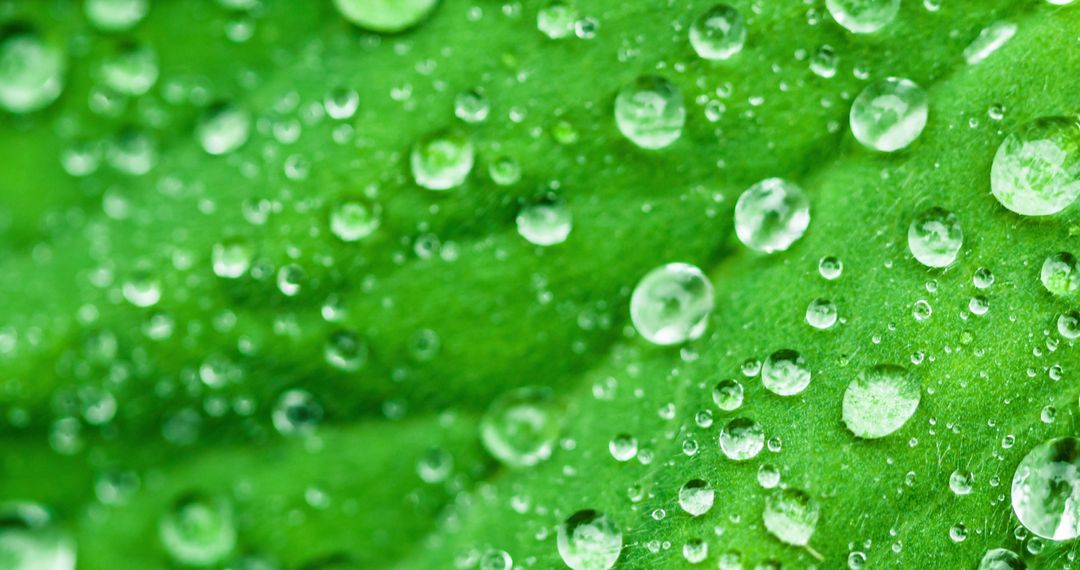 Close-Up Water Droplets on Leaf Surface Macro Texture - Free Images, Stock Photos and Pictures on Pikwizard.com