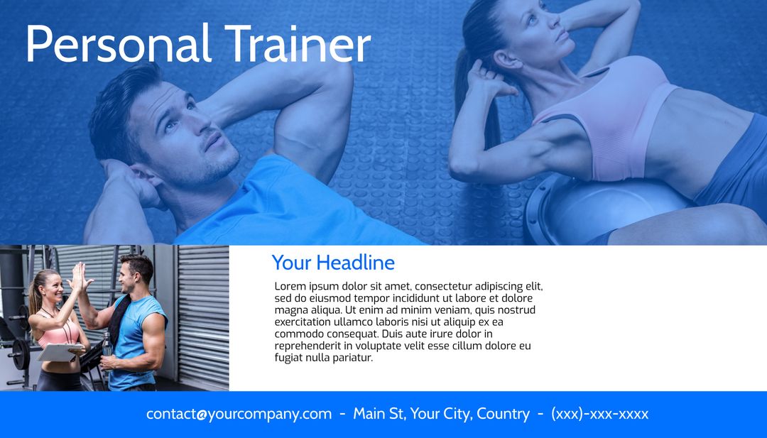 Motivational Personal Trainer and Client Fitness Session