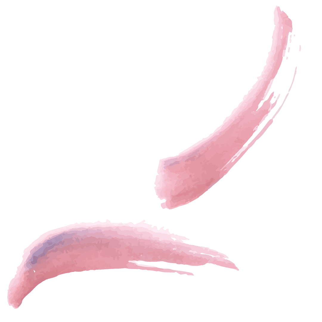 Pink Brush Stroke Vector on Transparent Background