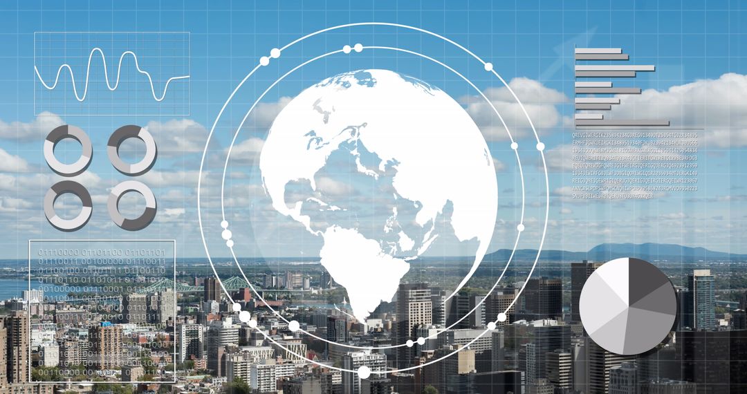 Globalization and Technology in Modern Cityscape