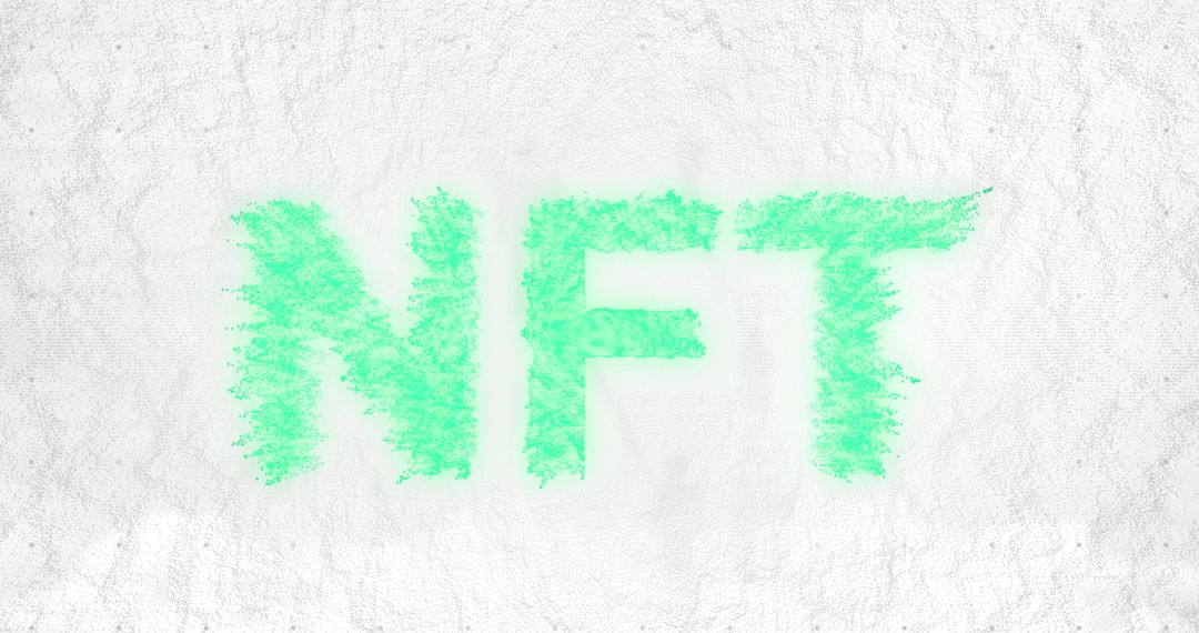 Digital Evolution of NFT Concept with Futuristic Texture