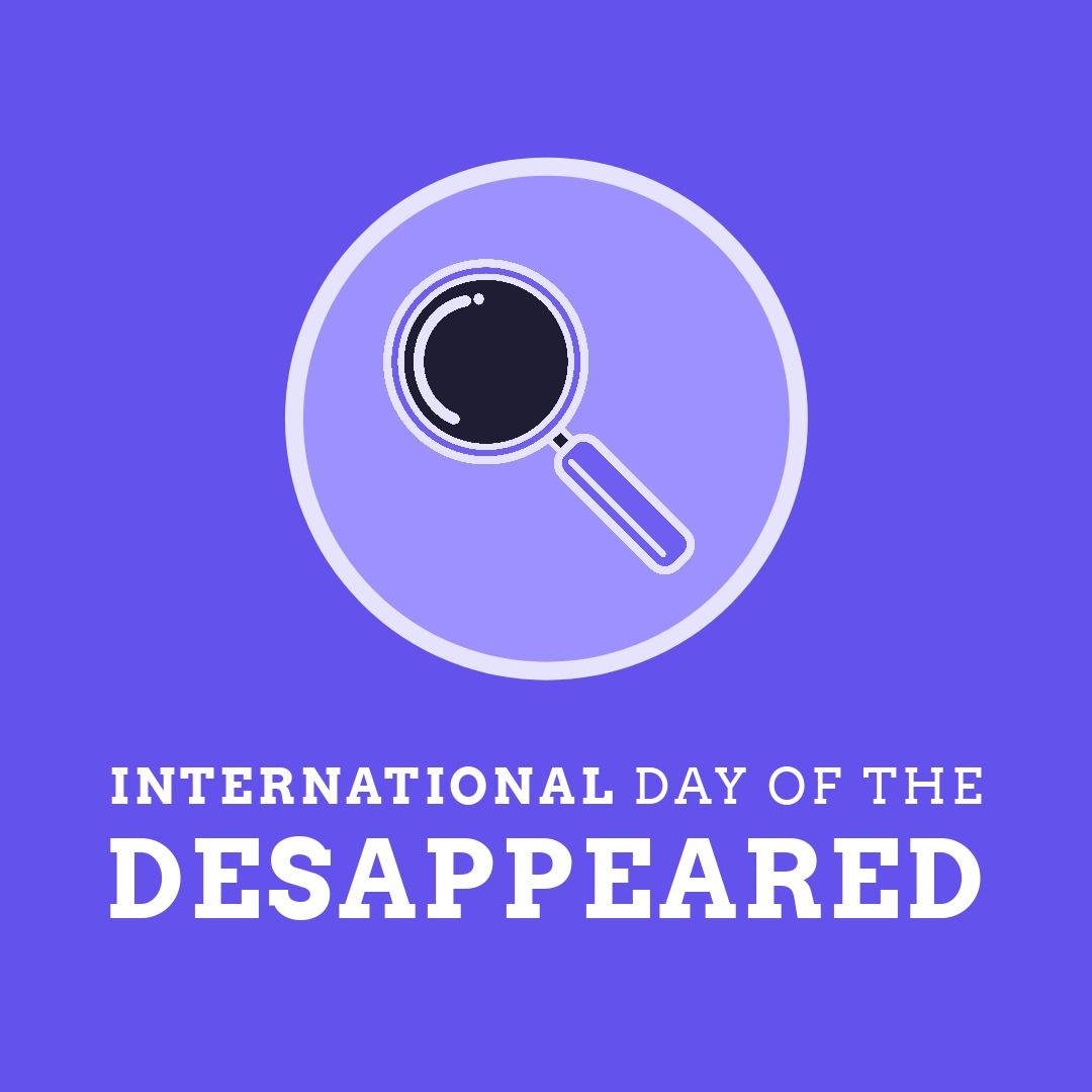 Purple Background International Day of the Disappeared Illustration - Download Free Stock Templates Pikwizard.com