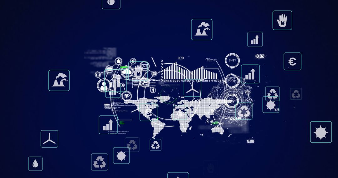 Digital Interface Scanning Financial Global Data Connections