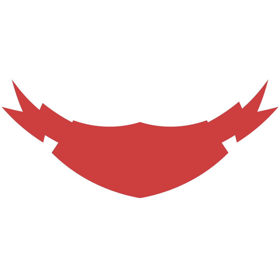 Red Ribbon Banner Label on Transparent Background for Design