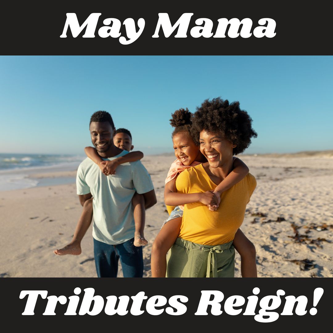 Joyful Family Enjoying Beach Day Together