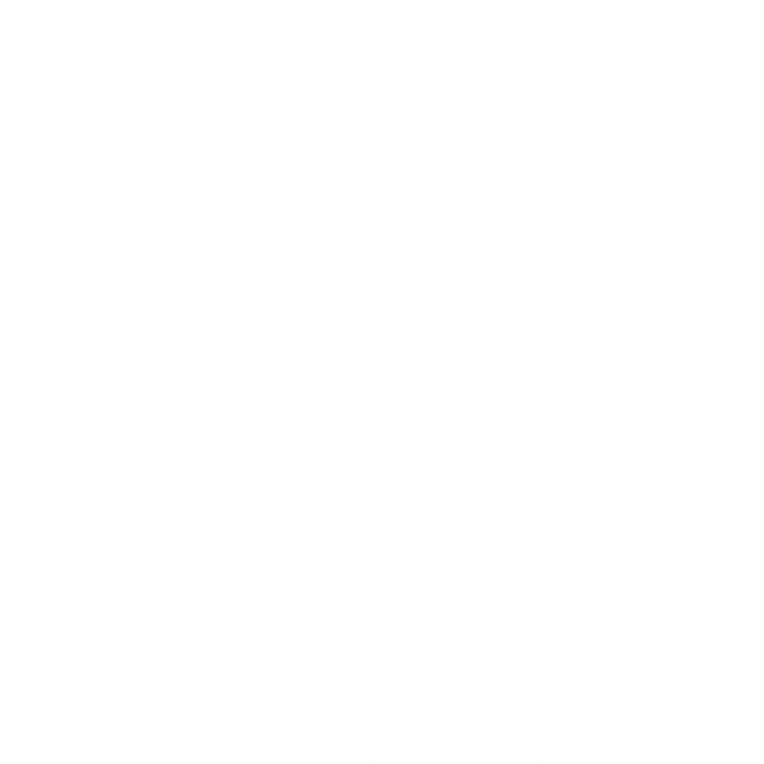 Abstract White Repeated Geometric Pattern on Transparent Background