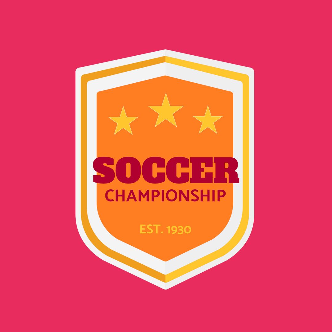 Colorful Soccer Championship Logo Design with Stars - Download Free Stock Templates Pikwizard.com