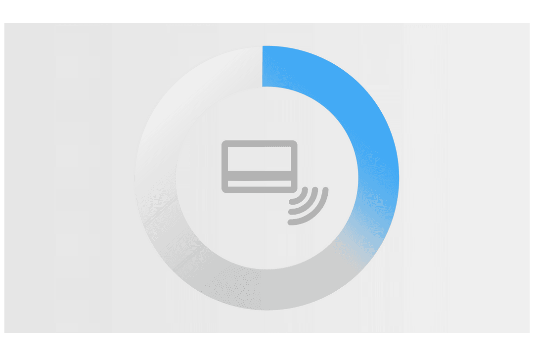 Credit Card Wireless Icon on Transparent Background