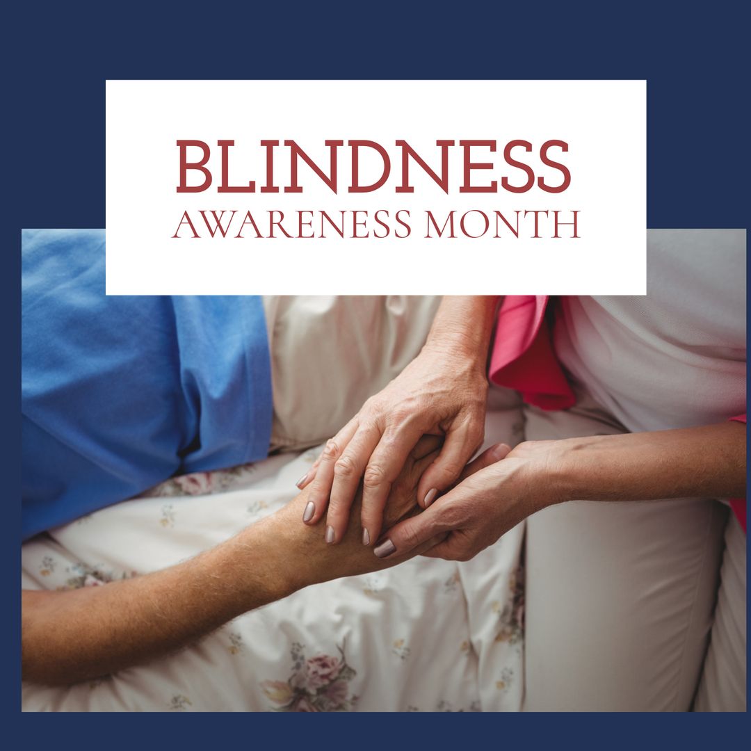 Blindness Awareness Month Conceptual Design with Supportive Hands
