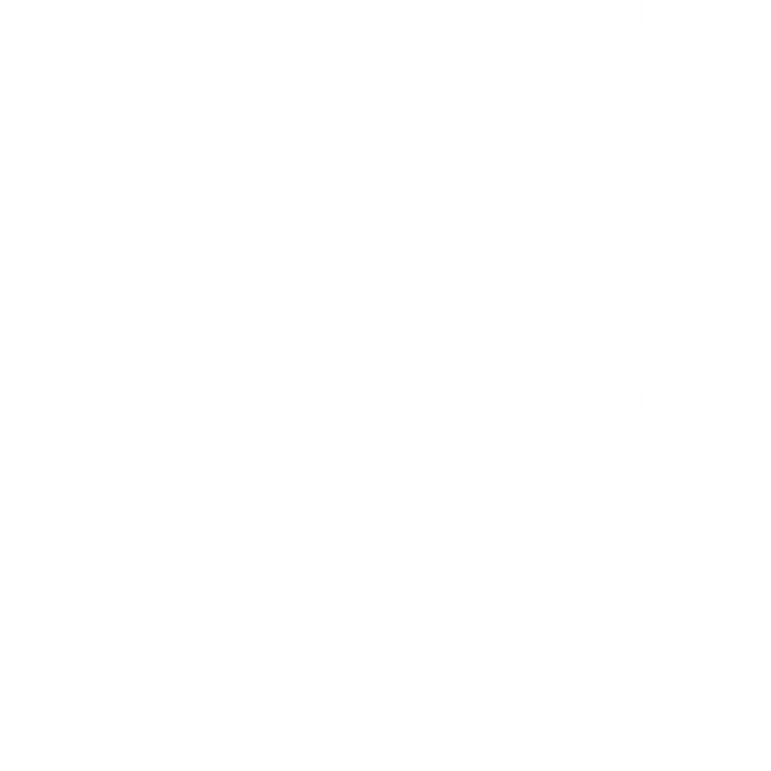 Seamless White Hammer Pattern on Transparent Background