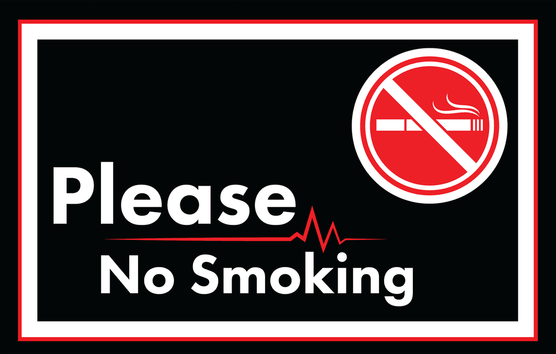 Transparent No Smoking Sign Vector Illustration