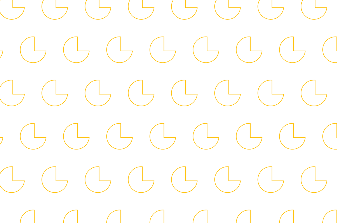 Seamless Yellow Chart Symbols on Transparent Background