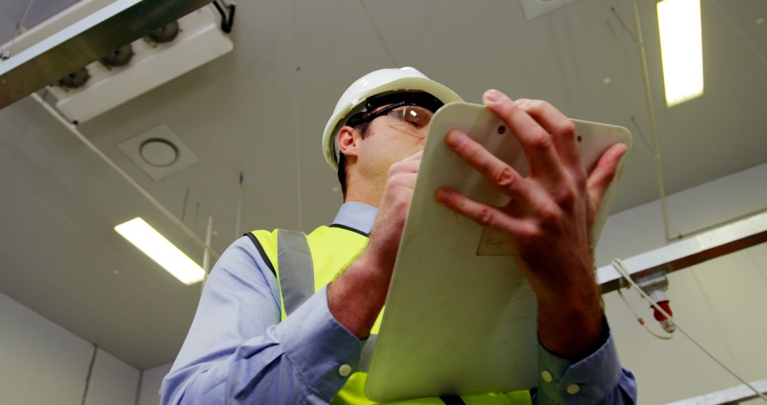 Engineer Conducting Inspection in Industrial Facility - Free Images, Stock Photos and Pictures on Pikwizard.com