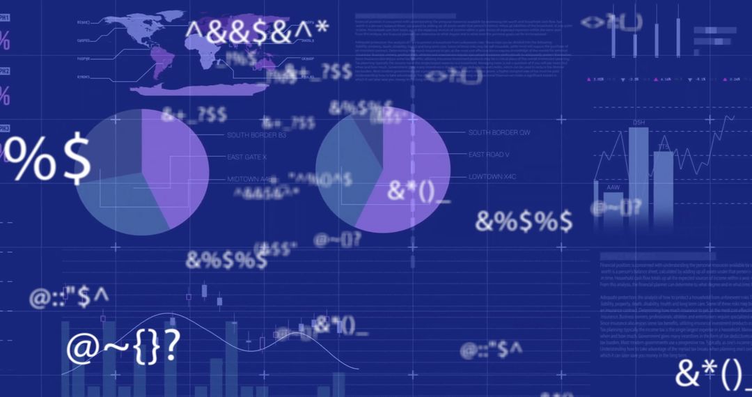 Data Processing Overlay on Digital Charts and Graphs