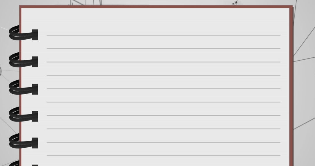 Open Notebook Overlaying Digital Network Background