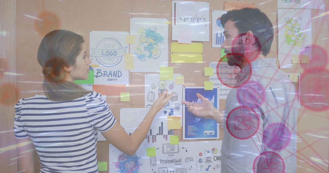 Creative Team Collaborating on Brand Strategy in Modern Office