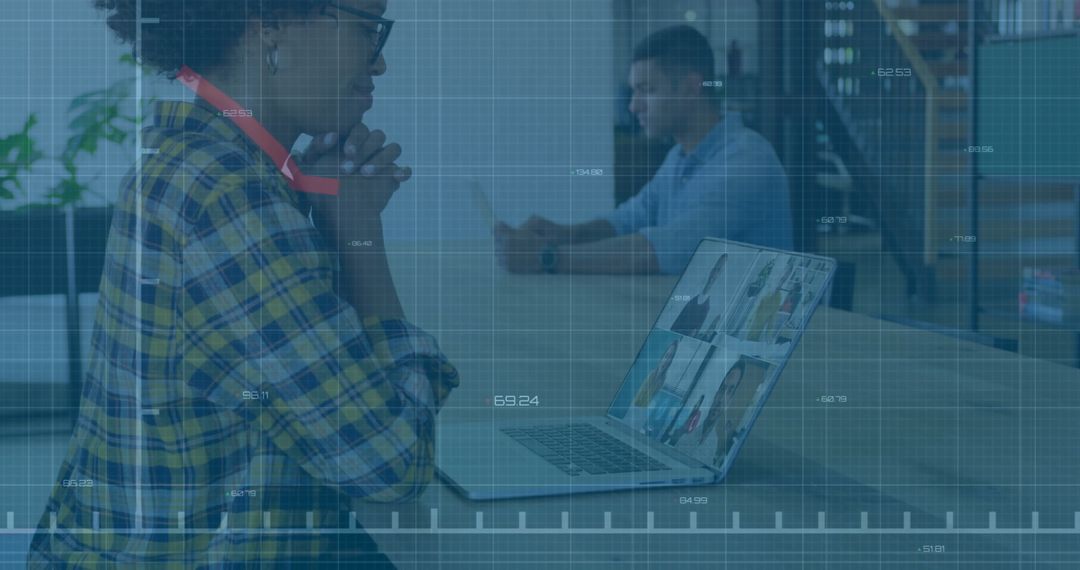 Collaboration in Modern Workspace with Digital Technology Integration