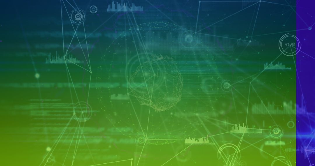 Futuristic Network Visualization with Data Analytics Interface