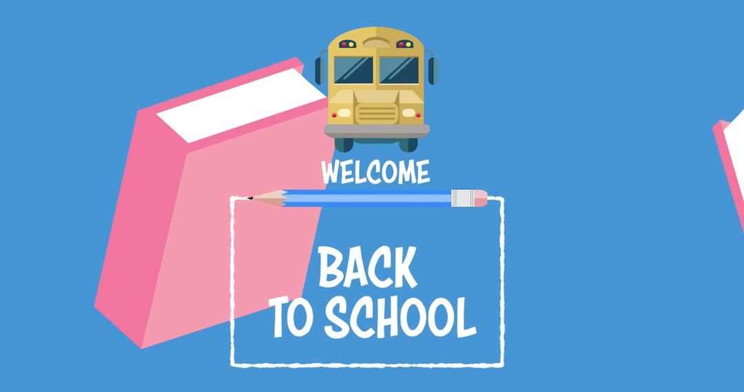 Back to School Education Concept with School Bus and Books