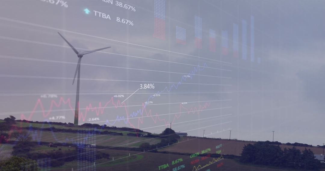 Sustainable Energy and Financial Growth Concept